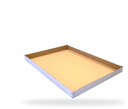 Inpakr Witte Palletplaten 1185 x 985 x 150 mm - 5 stuks - Dubbelgolf 5 mm - Opstaande Rand