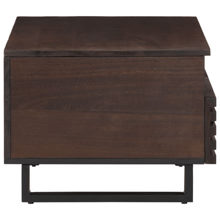 vidaXL - Salontafel - 80x55x40 - cm - massief - mangohout - bruin