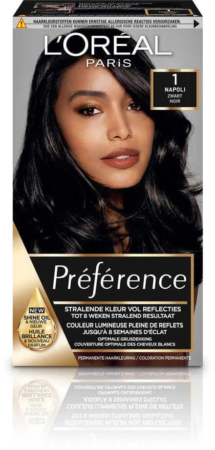 L'Oréal Paris Préférence Zwart 1 - Permanente Haarkleuring