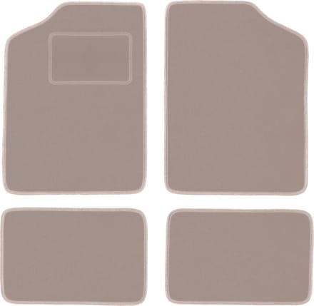 Beige velours matten voor: Renault 5 hatchback (1972-1985)