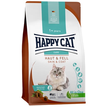 Happy Cat Care Huid & vacht Kattenvoer - 4 kg