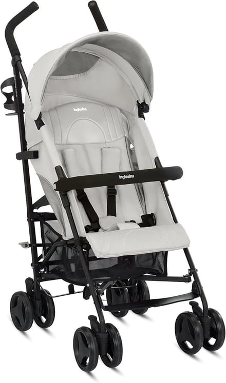 Lichtgewicht Kinderwagen Grijs - Compact Inklapbaar Reisbuggy met UPF 50+ Zonbescherming