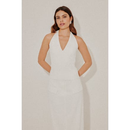 Odd Muse V-neck Top White Taglia: XXL | Abiti Midi Outlet | Donna | Bianco