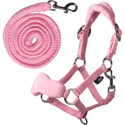 HKM - Hobby Horse Halster Fleece - Roze