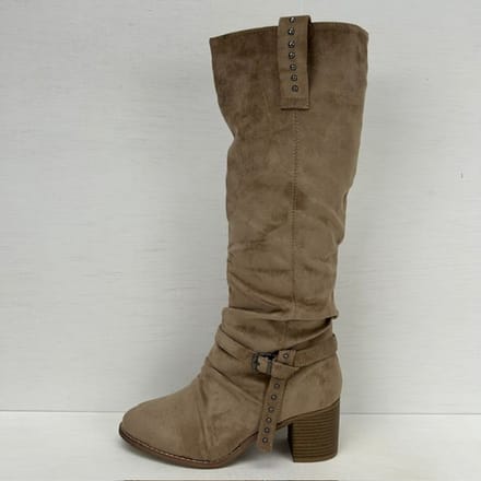 Suèdine cowboylaarzen met gespje khaki khaki / 37