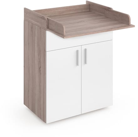 Vicco Commode Lena, Wit/Sonoma, 75.2 x 101.5 cm