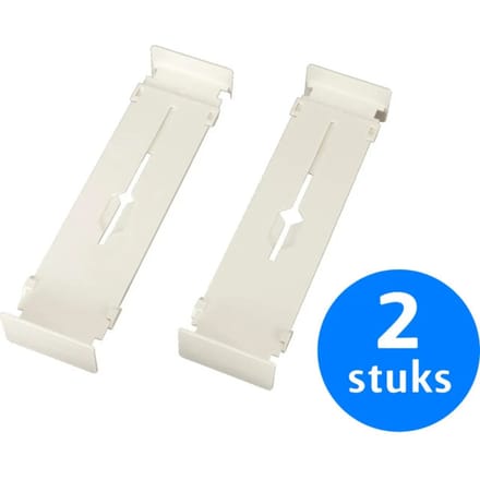 Uitschuifbare Lade Organizer - 2 stuks - Ladeverdeler - Ladekast Organizer - Organizer Keuken - Georganiseerde Kledingkast - Wit
