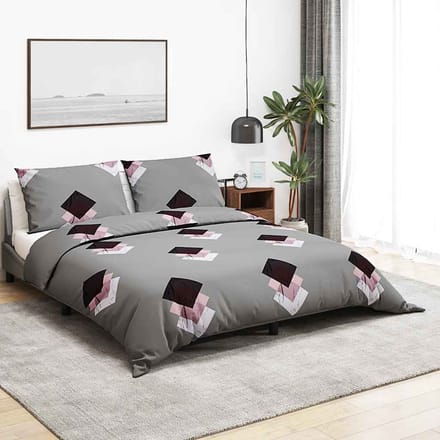 vidaXL - Dekbedovertrekset - 200x200 - cm - katoen - meerkleurig