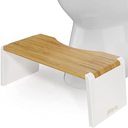 Ergonomische Bamboe Toiletkruk met Verstelbare Hoogte - 7 inch en 9 inch