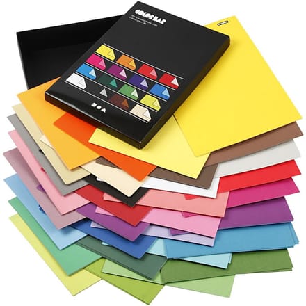 Color Bar karton, A4 210x297 mm, 250 gr, 16x10 vellen, diverse kleuren