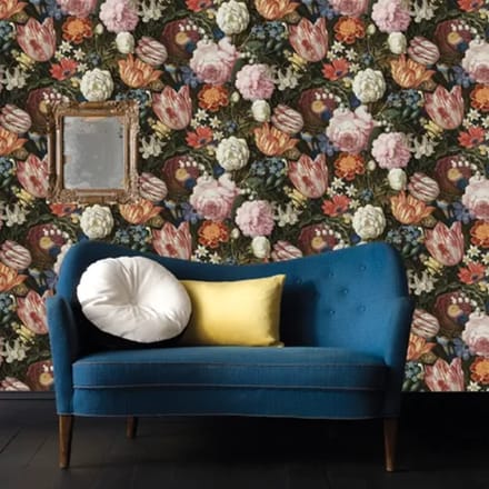 Decomode Vliesbehang Oude Meesters Bloemen - Meerkleurig - 10,05m X 53cm
