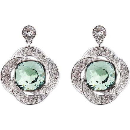 Swarovski Cristal Vert Élégante Fleur Bijoux Femme 5037962 Green,F white