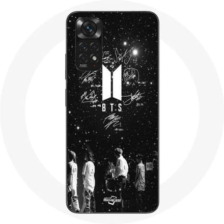 Hoesje - BTS - Xiaomi Redmi Note 11s 4G - Flexibel - Zwart - BTS Leden