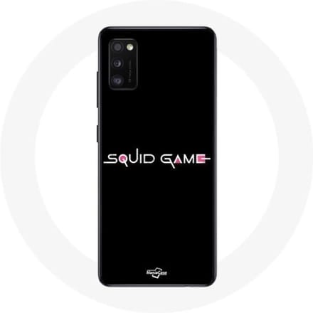 Coque - Samsung - Galaxy A41 - Souple - Noir - Squid Game logo noir