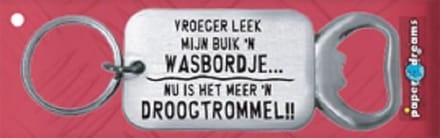 Paperdreams Sleutelhanger/opener wasbord