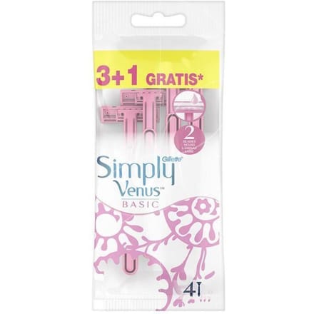 Rasoir jetable - GILLETTE - Simply Venus - 2 lames - Hydratant - Précision de rasage