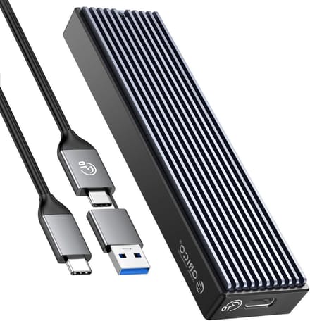 Externe NVMe M.2 SSD Behuizing met 10 Gbit/s USB 3.2 Gen2 Type-C, Ondersteunt UASP en Smart Technologie voor 2230/2242/2260/2280 SSD's