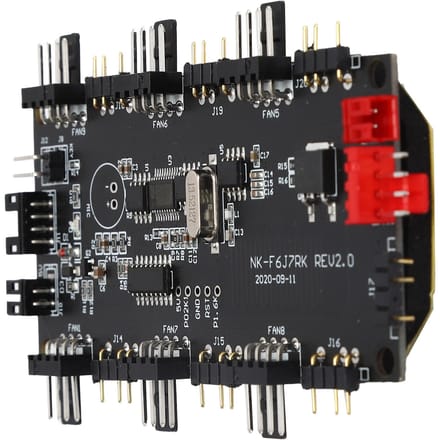 LED Lichtcontroller PCB Voeding Ventilator Hub 43 Pin ARGB Splitter Draadloze Afstandsbediening gray