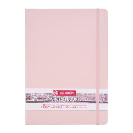 Schetsboek talens art creation 210x300mm roze | 5 stuks