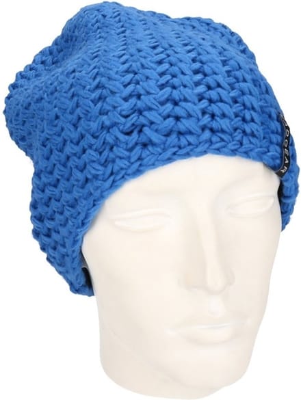 Basic beanie muts kobalt blauw voor heren