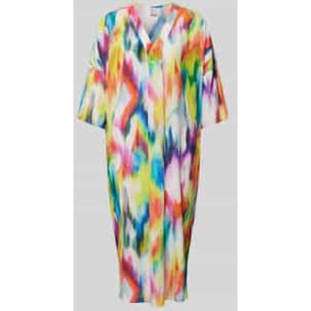 Midi-jurk in batiklook