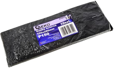 GEKO Schuurgaas - Silicon Carbide - Waterbestendig - 105x280 mm - Korrel 150 - 10 stuks