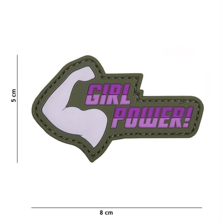 101 Inc Embleem 3D Pvc Girl Power  Roze 19048