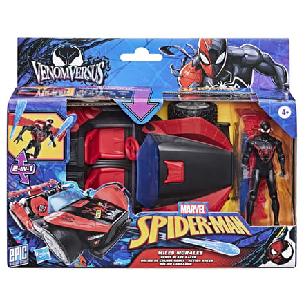 Marvel Spider-Man VenomVersus Epic World of Action Miles Morales Remix Blast Racer 10 cm