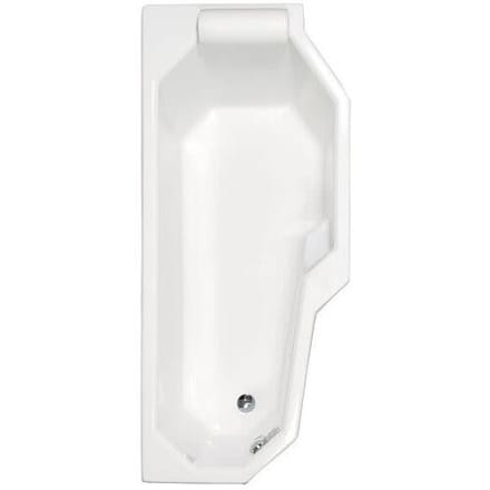 Caribia La Petite space-saving bathtub 170 x 75 cm right La Petite right incl. foot frame