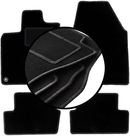 Complete set veloursmatten voor: Nissan Qashqai I J10 crossover (2006-2013)