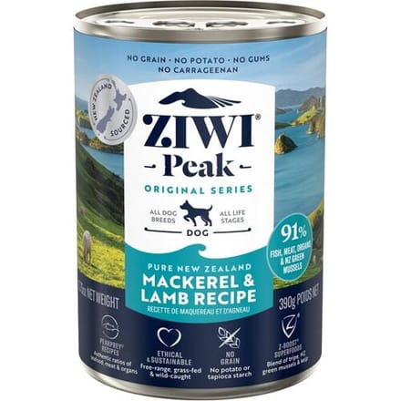 Ziwi PEAK Hondenvoerkonserven Makreel & Lam 390 g