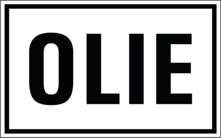 Olie sticker 200 x 125 mm