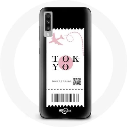 Hoesje voor Samsung Galaxy A70 Vliegticket Tokyo Japan