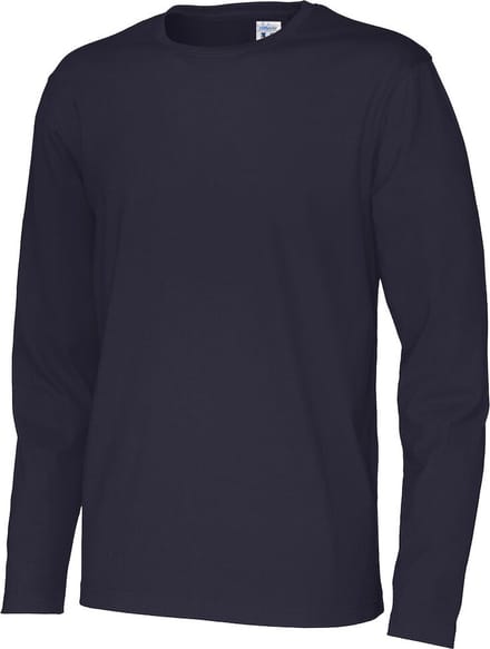 Cottover T-SHIRT LONG SLEEVE MAN - GOTS GECERTIFICEERD 141020 - Marine - S