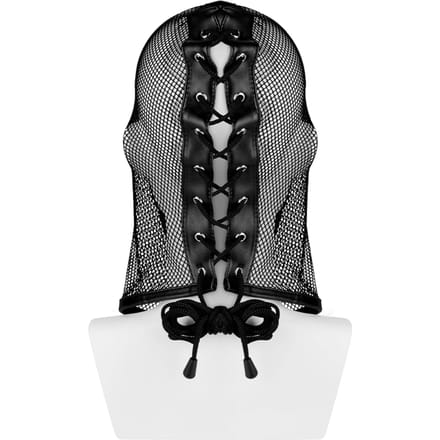EIS, masker, 'Hoofdmasker in mesh-design', nauwsluitend, met mondopening, zwart