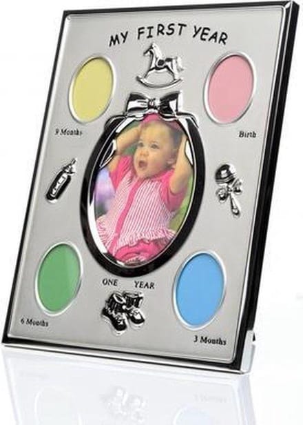 Lescadres Baby - Fotolijst - Mat Zilver - My First Year