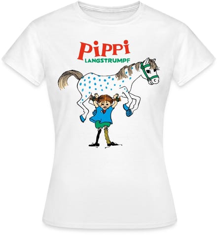 Pippi Langkous En Kleine Witte Avonturen T-Shirt Dames