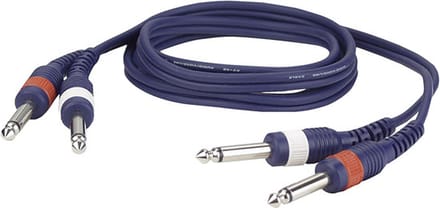 DAP Audio DAP kabel, 2 x Jack mono - 2 x Jack mono, 150cm Home entertainment - Accessoires