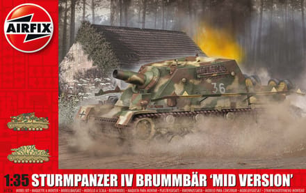 Airfix Modelbouwpakket Militaire voertuigen - 1376 Sturmpanzer IV Brummbar Mid Version Plastic - 1:35 - Modelbouw