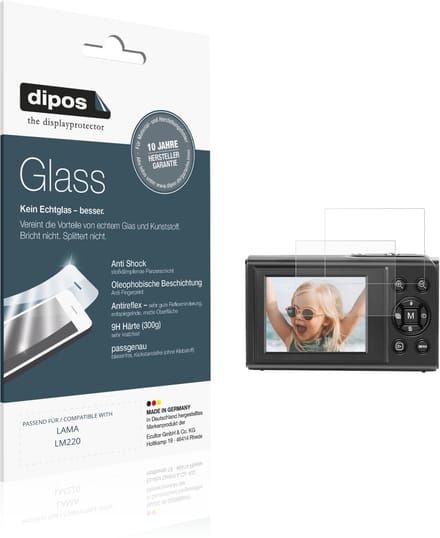 dipos – 2x Matte Pantserfolie geschikt voor LAMA LM220 | 9H Screenprotector