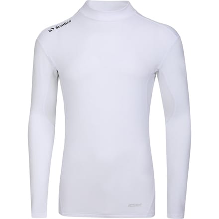 Sondico Heren-basislaagshirt met hoge kraag (Wit)