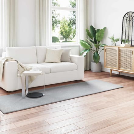 vidaXL - Antislip - vloerkleed - van - imitatie - konijnenbont - OLITE - Grijs
