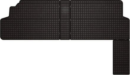 Wielganizator SolidPRO - Rubbermatten - 2e Rij Citroen Jumpy II (2007-2016) - Zwart - Op Maat