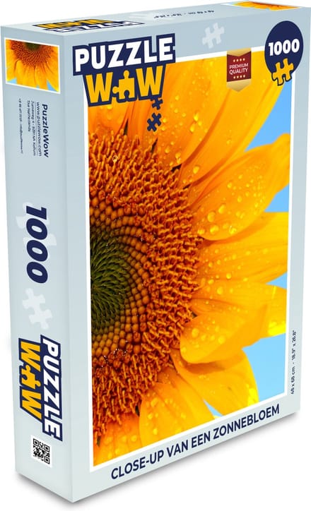 Puzzel Close-up van een zonnebloem - Legpuzzel - Puzzel 1000 stukjes volwassenen