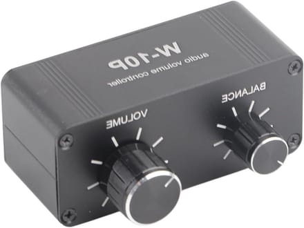 Stereo Audio Volume Controller Passieve Mini Volume Controller 3,5mm Aluminium Behuizing DVD CD MP3 Telefoon TV Volume Regelaar.