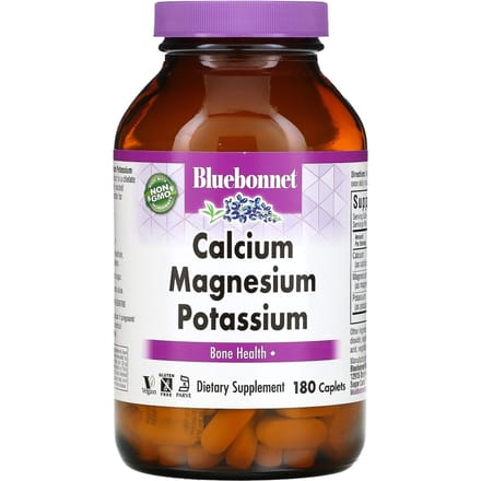 Bluebonnet Nutrition, Calcium Magnesium Kalium, 180 Tabletten