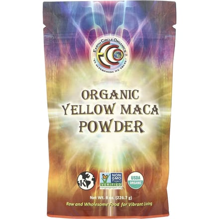Poudre de maca jaune biologique, Earth Circle Organics, 227 g (226,7 g)