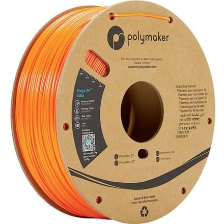 Polymaker PE01009 PolyLite Filament ABS kunststof Geurarm 1.75 mm 1000 g Oranje 1 stuk(s)