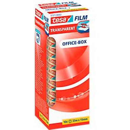 tesa OFFICE-BOX 57371-00002-06 tesafilm Transparant (l x b) 33 m x 15 mm 10 stuk(s)