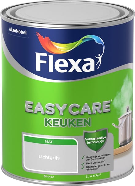Flexa Easycare Muurverf - Mat - Lichtgrijs - 1l